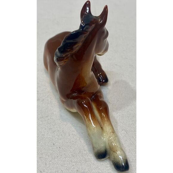Goebel Laying Horse Colt Foal Figurine 4.25" TMK 1 Incised Bee Nativity Germany - Picture 10 of 14